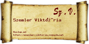Szemler Viktória névjegykártya
